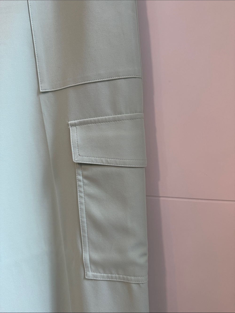 WHBM Wide-Leg Cargo Dress Pants in Soft Mint - Picture 4 of 7